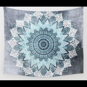 Tapestry, Blue white and gray